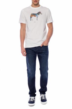 Jeansy z aplikacją z logo, zdjęcie 2 Jeansy z aplikacją z logo od Emporio Armani